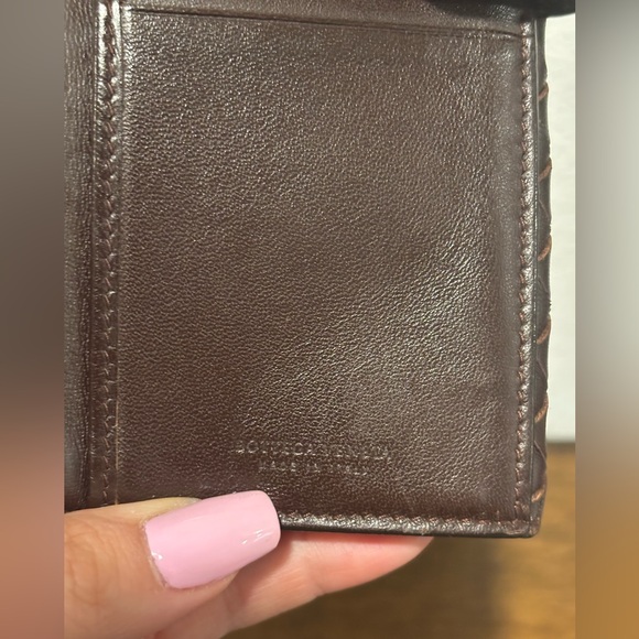 Bottega Veneta Dark Brown Woven Wallet EUC - Picture 4 of 15